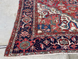 Antique Persian Karajeh Serapi Heriz Oriental Rug SOLD