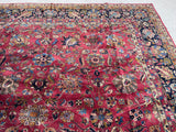 Antique Indian Tabriz Oriental Carpet 10’x 13’8”