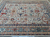 SOLD New Afghanistan Hand Knotted Antique Recreation of 19th Century Persian Bijar 10’x14’