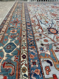 SOLD New Afghanistan Hand Knotted Antique Recreation of 19th Century Persian Bijar 10’x14’
