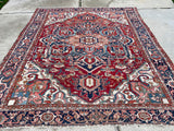 Antique Persian Karajeh Serapi Heriz Oriental Rug SOLD