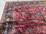 Antique Indian Tabriz Oriental Carpet 10’x 13’8”