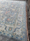 New Afghanistan Hand Knotted Oushak Design 22’8”x15’9”