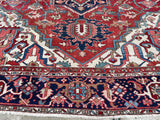 Antique Persian Karajeh Serapi Heriz Oriental Rug SOLD