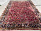 Antique Indian Tabriz Oriental Carpet 10’x 13’8”