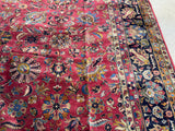 Antique Indian Tabriz Oriental Carpet 10’x 13’8”