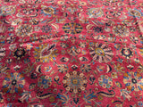 Antique Indian Tabriz Oriental Carpet 10’x 13’8”