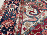 Antique Persian Karajeh Serapi Heriz Oriental Rug SOLD