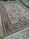 SOLD New Afghanistan Hand Knotted Antique Recreation of 19th Century Persian Bijar 10’x14’