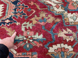 Antique Persian Karajeh Serapi Heriz Oriental Rug SOLD