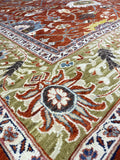 New Hand Knotted Antique Recreation of 19th Century Persian Mahal 8’10”x 12’2