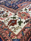 New Hand Knotted Antique Recreation of 19th Century Persian Mahal 8’11”x 12’3”SOLD