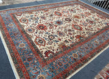 New Afghanistan Hand Knotted Antique Recreation of 19th Century Persian Oriental Rug 10’x 14’