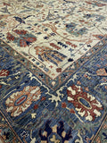 New Afghanistan Hand Knotted Antique Recreation of 19th Century Persian Garrus 11’6”x 18’
