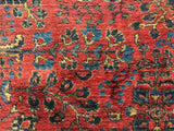 Antique Persian Hand-Knotted Sarouk Oriental Carpet 9’x 11’6’   SOLD