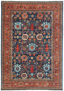 New Pakistan Hand-Knotted Recreation of 19th century Persian Harshang Bijar Carpet.  SOLD