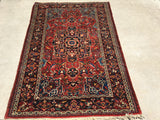 Antique Shahr-Kurd Bakhtiari Oriental Rug.   4’7”x 6’11”