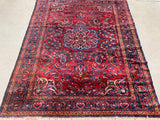 Antique Persian Lilihan Hand-Knotted Oriental Rug    5โ1โx 6โ4โ. SOLD