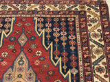 Antique Persian Maslaghan Village Rug.  4’x 6’
