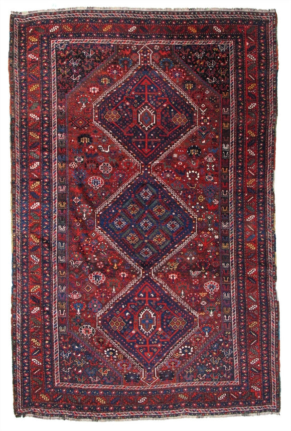 Antique Persian Rug    6'10
