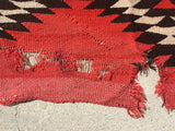 1890’s Early Transitional Late Classical Navajo Rug   5’x 7’10”