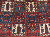 Antique Persian Hand-Knotted Garden Design Bakhtiari.  5’5”x 6’9” thanks SOLD