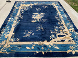 1890’s-1900’s Antique Peking Hand Knotted Oriental Rug. 8’1”x 9’8”