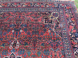 Antique Persian Bijar Oriental Carpet.  8’8”x 11’9”  SOLD