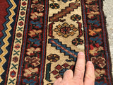 Antique Persian Maslaghan Village Rug.  4’x 6’