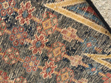 Antique Persian Maslaghan Village Rug.  4’x 6’