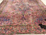Antique Persian Yazd Oriental Carpet.  10’3”x 15’