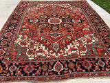 Antique Persian Serapi Karajeh Oriental Rug. 11’2”x 12’8”
