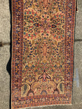 1920’s Persian Sarouk Runner Gorgeous 2’5”x 6’     SOLD