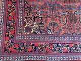 Antique Persian Bijar Oriental Carpet.  8’8”x 11’9”  SOLD