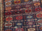 1900’s Antique Persian Kurdish Rug   4’8”x 6’5”              SOLD
