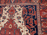 1890's Antique Persian Hand Knotted Ferahan Oriental Rug. 4’3”x 6’9”               SOLD