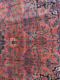 Antique Persian Bijar Oriental Carpet.  8’8”x 11’9”  SOLD