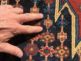 Antique Persian Maslaghan Village Rug.  4’x 6’