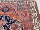 1890’s Antique Persian Hand-Knotted Serapi   9’x 11’   SOLD