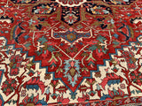 Antique Persian Serapi Karajeh Oriental Rug. 11’2”x 12’8”