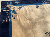 Antique Chinese Carpet  9’x 11’6”
