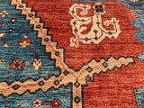 New Hand Knotted Afghanistan Reproduction Of 19th Century Bakhshayish