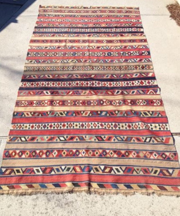 Antique Persian Kilim From the 19th Century      10'2