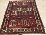 Antique Persian Hand-Knotted Garden Design Bakhtiari.  5’5”x 6’9” thanks SOLD