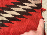 1890’s Early Transitional Late Classical Navajo Rug   5’x 7’10”
