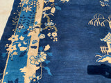 1890’s-1900’s Antique Peking Hand Knotted Oriental Rug. 8’1”x 9’8”