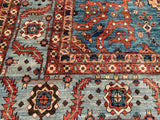 New Hand Knotted Afghanistan Reproduction Of 19th Century Bakhshayish
