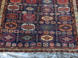 1900’s Antique Persian Kurdish Rug   4’8”x 6’5”              SOLD