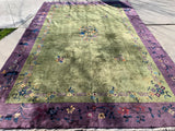 Antique Chinese Art Deco Hand Knotted Oriental Rug 14’5”x 9’9”       SOLD