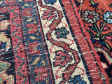 Antique Persian Bijar Oriental Carpet.  8’8”x 11’9”  SOLD
